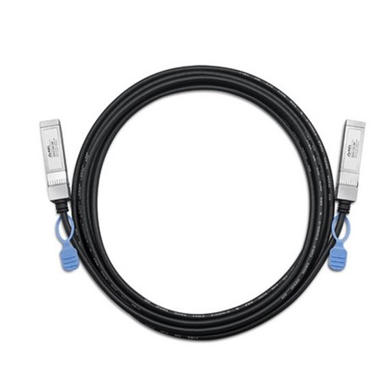 DAC10G-3M Cable de fibra óptica e InfiniBand SFP+ Negro