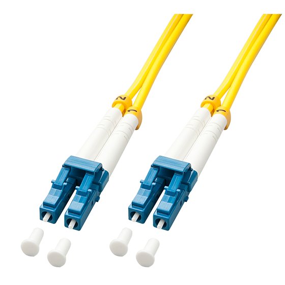 47453 Cable de fibra óptica e InfiniBand 5 m LC Azul, Blanco, Amarillo