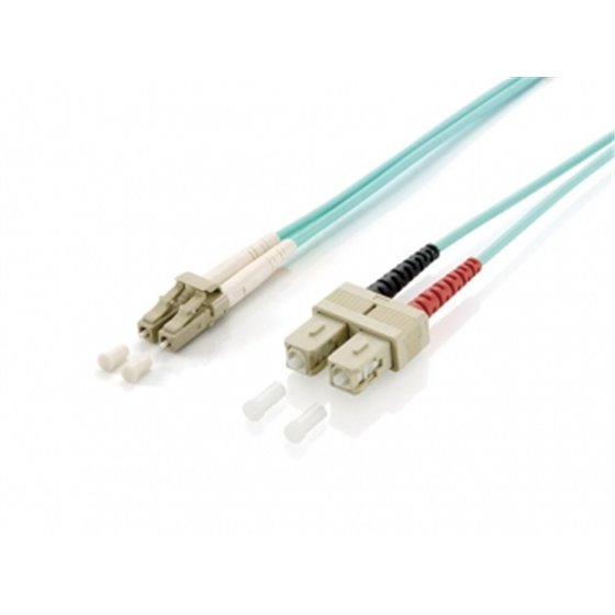 255316 Cable de fibra óptica e InfiniBand 10 m LC SC Turquesa