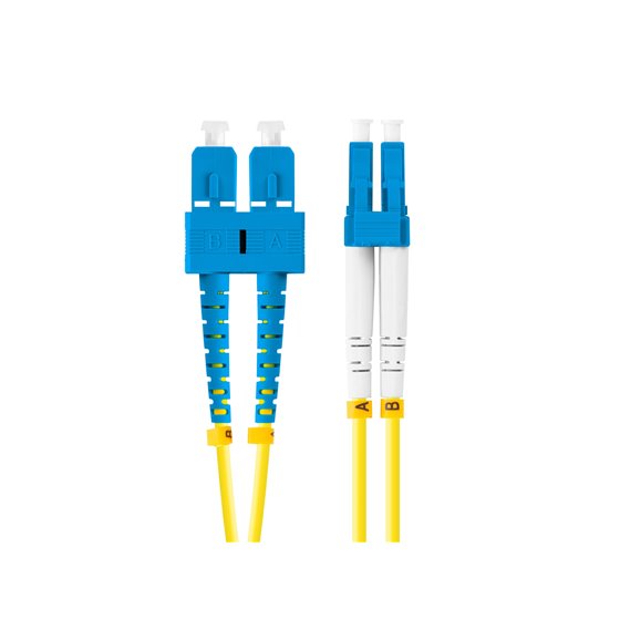 FO-SULU-SD11-0010-YE cable de fibra optica 1 m SC LC G.657.A1 Amarillo