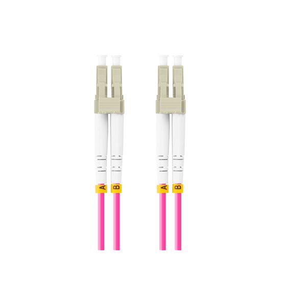 FO-LULU-MD41-0050-VT cable de fibra optica 5 m LC OM4 Violeta