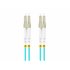 FO-LULU-MD31-0020-TQ cable de fibra optica 2 m LC OM3 Color aguamarina