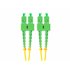 FO-SASA-SD11-0020-YE cable de fibra optica 2 m SC G.657.A1 Verde, Amarillo