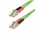Cable de Fibra Óptica LC a LC (UPC) OM5 Multimodo 1m - Dúplex 50/125µm LOMMF Tipo Cremallera VCSEL 40G/100G - No Sensible a los 