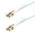 Cable de Fibra Óptica Multimodo LC a LC (UPC) OM4 de 3m - con Pestillos - 50/125µm - Redes de 100G - Resistente a los Dobleces -