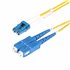 Cable de Fibra Óptica LC a SC (UPC) OS2 Monomodo 9/125µm 100G LSZH Dúplex de 3m - Low Insertion Loss - Resistente a Dobleces - C