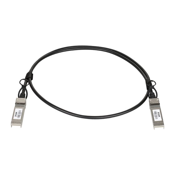 DEM-CB100S28 Cable de fibra óptica e InfiniBand 1 m SFP28 Negro, Plata