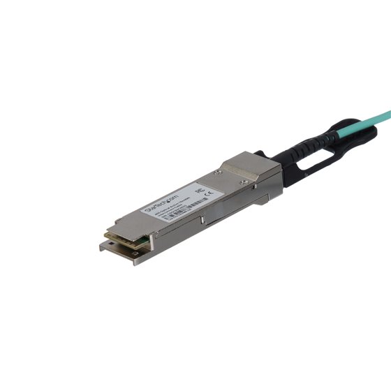Cable de 10m AOC QSFP+ a QSFP+ 40G Compatible con MSA sin Codificar - Fibra Óptica Activa QSFP+ de 40 GbE - Cable Módulo Transce