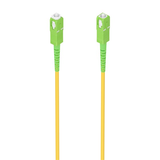 Cable Fibra Óptica Latiguillo G657A2 3.0 9/125 SMF Simplex CPR DCA LSZH, SC/APC-SC/APC, Amarillo, 1.0m