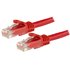 Cable de Red Ethernet Cat6 Snagless de 3m Rojo - Cable Patch RJ45 UTP