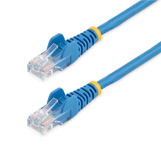 Cable de 1m Azul de Red Fast Ethernet Cat5e RJ45 sin Enganche - Cable Patch Snagless