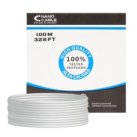 CABLE RED RJ45 CAT.5E UTP RIGIDO AWG24, 100 M