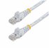 Cable de 1m Blanco de Red Fast Ethernet Cat5e RJ45 sin Enganche - Cable Patch Snagless