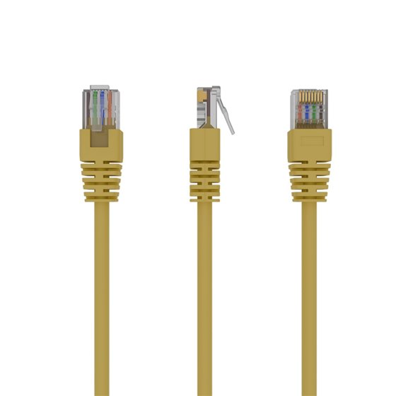 PP12-1M/Y cable de red Amarillo Cat5e U/UTP (UTP)