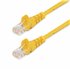 Cable de Red de 0,5m Amarillo Cat5e Ethernet RJ45 sin Enganches