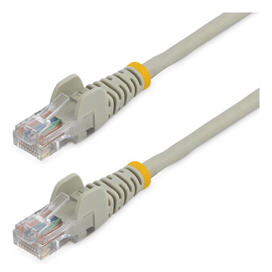 Cable de Red de 0,5m Gris Cat5e Ethernet RJ45 sin Enganches