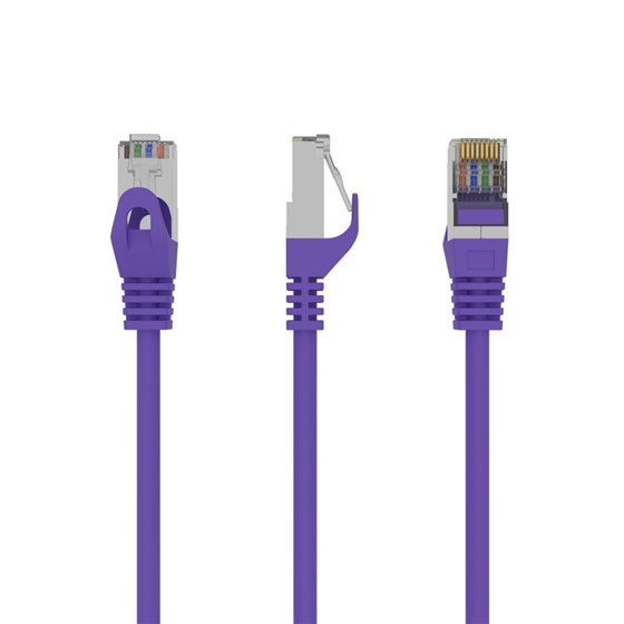 RJ45/RJ45 Cat6 0.5m cable de red Púrpura 0,5 m F/UTP (FTP)