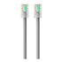 RJ45-RJ45, Cat6, 1m cable de red Gris