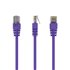 RJ45/RJ45 Cat5e 1m cable de red Púrpura U/UTP (UTP)