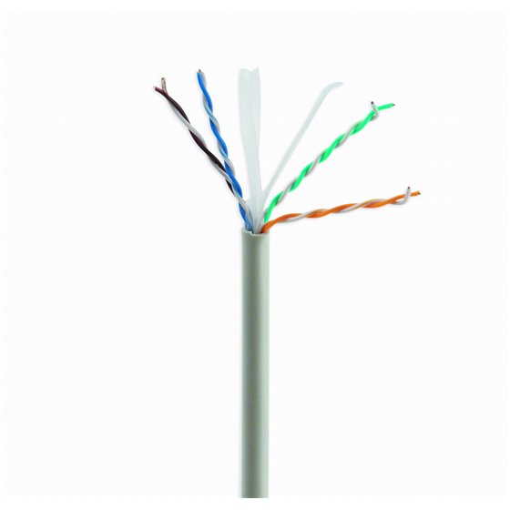 CAT6 UTP 100m cable de red Gris U/UTP (UTP)