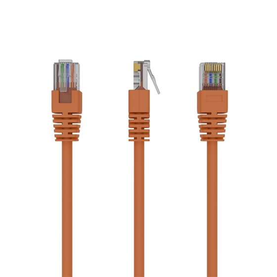 Patch Cord Cat.5e UTP 0.25m cable de red Naranja 0,25 m Cat5e U/UTP (UTP)