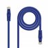 Cable de red latiguillo RJ45 LSZH Cat.6A UTP AWG24, Azul, 3.0m
