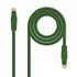 Cable de red latiguillo RJ45 LSZH Cat.6A UTP AWG24, Verde, 1.0m