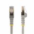 Cable de 7,5m de Red Ethernet Cat6a Gris sin Enganches con Alambre de Cobre
