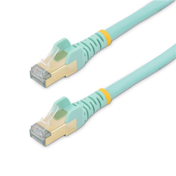 Cable de 5m de Red Ethernet CAT6a Aqua RJ45 STP