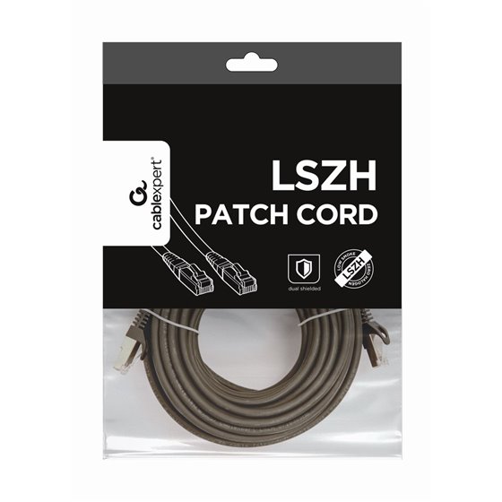 PP6A-LSZHCU-BK-10M cable de red Negro Cat6a S/FTP (S-STP)