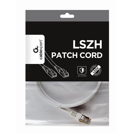 PP6A-LSZHCU-W-1M cable de red Blanco Cat6a S/FTP (S-STP)