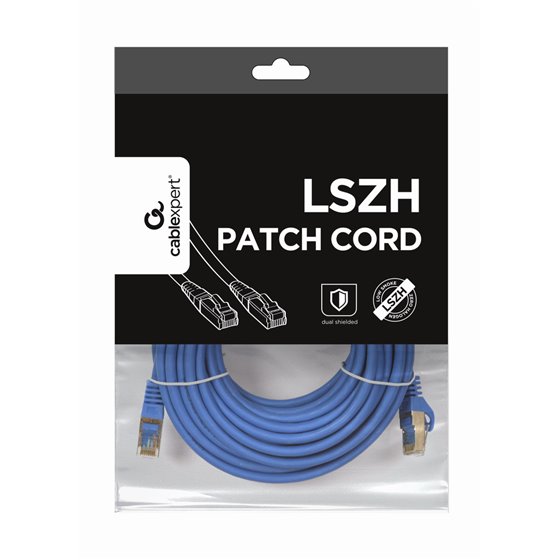 PP6A-LSZHCU-B-10M cable de red Azul Cat6a S/FTP (S-STP)