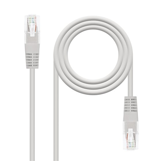 Cable de Red Latiguillo RJ45 CAT.6 UTP AWG24, Gris, 25 m