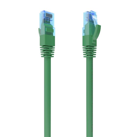 Cable De Red Latiguillo RJ45 Cat.6 UTP AWG26 CCA, Verde, 0.75 m