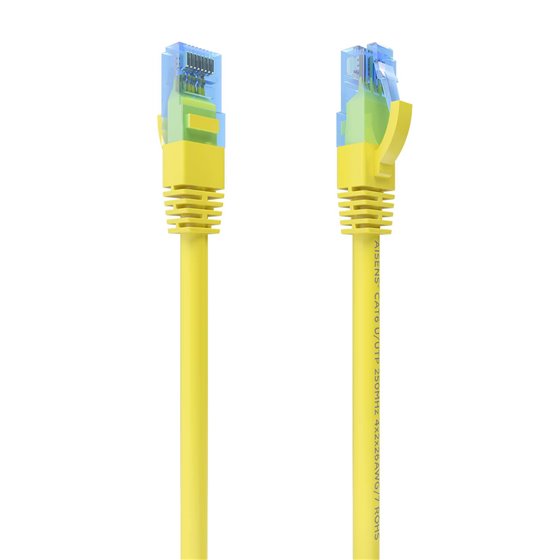 Cable De Red Latiguillo RJ45 Cat.6 UTP AWG26 CCA, Amarillo, 1.0 m