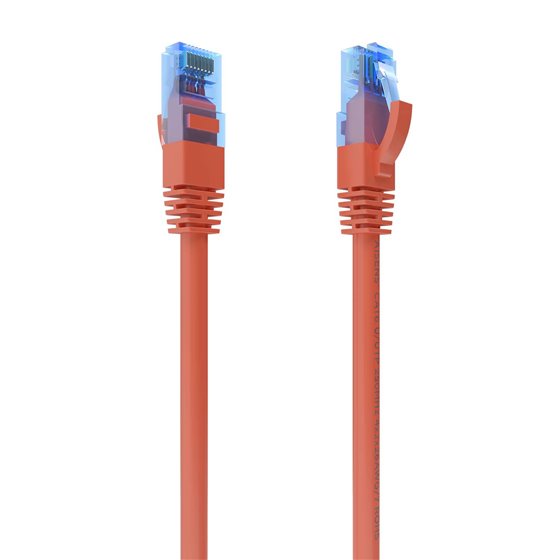 Cable De Red Latiguillo RJ45 Cat.6 UTP AWG26 CCA, Rojo, 4.0 m