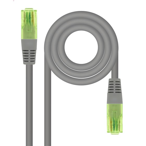 Cable De Red Latiguillo RJ45 Cat.6 UTP AWG26 CCA, Gris, 15 m