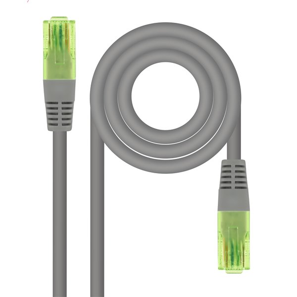 Cable De Red Latiguillo RJ45 Cat.6 UTP AWG26 CCA, Gris, 20 m