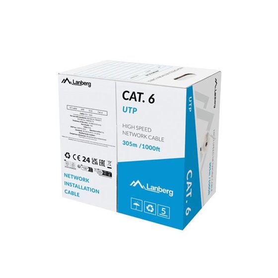 LCU6-15CC-0305-S cable de red Gris 305 m Cat6 U/UTP (UTP)