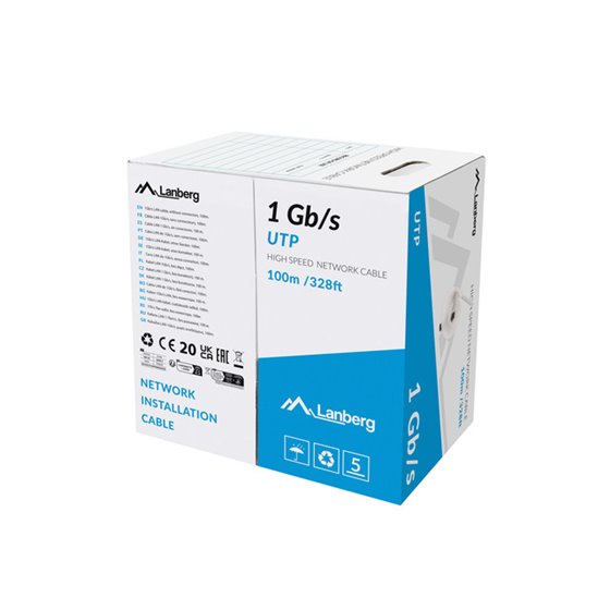 LCU6-10CC-0100-S cable de red Gris 100 m U/UTP (UTP)