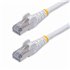 Cable de Red Ethernet CAT8 Blanco de 12m - Snagless - sin Pestillo - 25G/40G - 2000MHz - PoE++ 100W - 26AWG - S/FTP - Alivios de