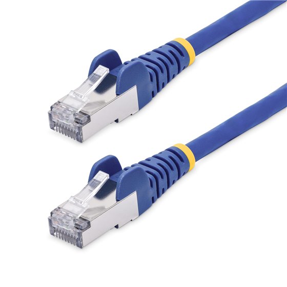 Cable de Red Ethernet CAT8 Azul de 2m - Snagless - sin Pestillo - 25G/40G - 2000MHz - PoE++ de 100W - 26AWG - S/FTP - Alivios de