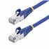 Cable de Red Ethernet CAT8 Azul de 3m - Snagless - sin Pestillo - 25G/40G - 2000MHz - PoE++ de 100W - 26AWG - S/FTP - Alivios de