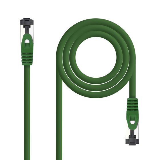 Cable de Red Latiguillo Cat.8.1 2GHz LSZH SSTP AWG26, Verde, 2 m