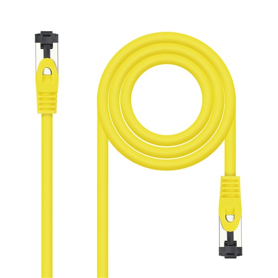 Cable de Red Latiguillo Cat.8.1 2GHz LSZH SSTP AWG26, Amarillo, 2 m