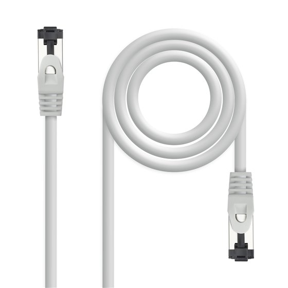 Cable de Red Latiguillo Cat.8.1 2GHz LSZH SSTP AWG26, Gris, 15 m
