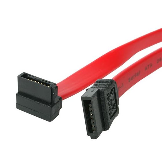 Cable Datos SATA en Ángulo Recto Acodado 7 Pines - 2x Serial ATA Macho - 0,15m