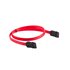 CA-SASA-10CU-0050-R cable de SATA 0,5 m SATA 7-pin Rojo