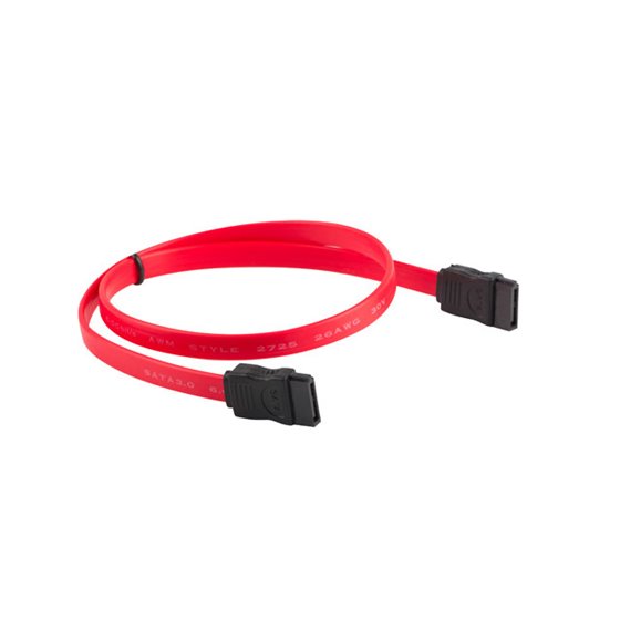 CA-SASA-10CU-0050-R cable de SATA 0,5 m SATA 7-pin Rojo