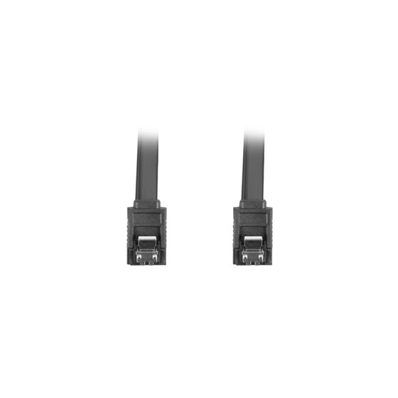 CA-SASA-14CU-0050-BK cable de SATA 0,5 m SATA 7-pin Negro